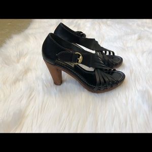 Steve Madden black strappy heels